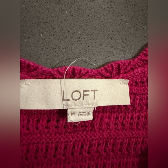LOFT Pink Knit Tank Top - Picture 2 of 4